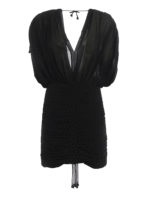 Abito corto in crepe di seta