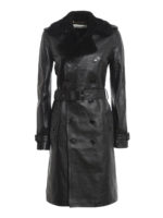 Manteau En Cuir - Noir