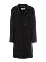 Cappotto in misto lana con paillettes