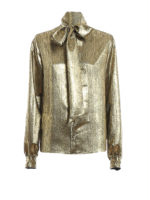 Camicia in seta con onde lame