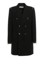 Cappotto in lana con bottoni dorati