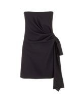 Vestito corto con nodo nero