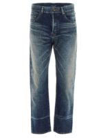Jeans dritti color blu inverno sporco