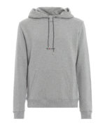 Felpa di cotone con cappuccio e stampa