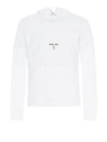 Felpa con cappuccio e logo davanti