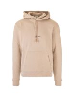 Felpa con cappuccio logo color Sabbia