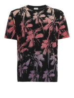 T-shirt con stampa tropicale