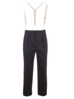 Pantalone in lana nero