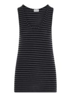 Canotta a righe YSL grigia