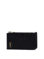 Portacarte in pelle effetto serpente