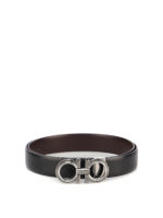 Cintura reversibile con fibbia Gancini