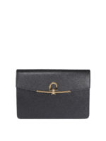 Clutch Gancini in pelle