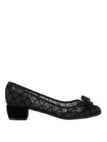 Decollete in tessuto floccato