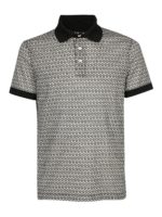 Polo in cotone con stampa logo