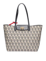 Shopper grande con monogramma Gancini
