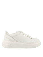 Sneakers in pelle con dettaglio laminato