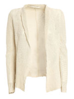 Giacca in pelle traforata