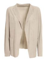 Chaqueta De Cuero - Gris Claro