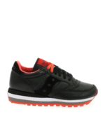 Sneakers Jazz Triple nere e color corallo