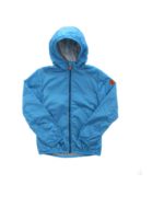 Giubbino turchese con cappuccio