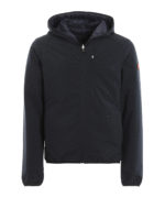 Giubbotto in nylon reversibile con cappuccio