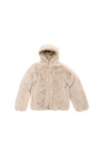 Pelliccia sintetica imbottita beige