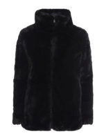 Piumino reversibile in eco-pelliccia e nylon