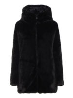 Cappotto reversibile in ecopelliccia e nylon