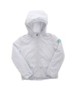 Piumino in tessuto riciclato azzurro