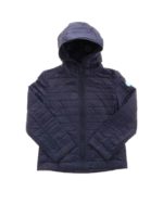 Piumino in tessuto trapuntato riciclato blu