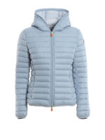 Piumino in tessuto trapuntato con cappuccio