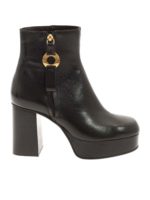 Stivaletto punta tonda nero