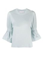 Blusa con dettagli intrecciati Cloudy Aqua