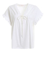 Blusa in jersey con laccio