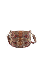 Borsa Hana in pelle pitonata