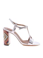 Sandali ankle strap con tacco Multi Rainbow