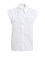 Top a camicia in popeline