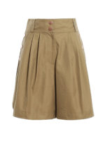 Shorts in drill di cotone kaki