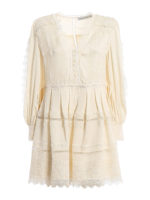 Mini abito in twill di viscosa