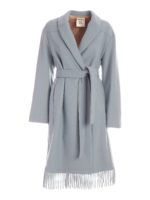 Cappotto doppiopetto Monique azzurro