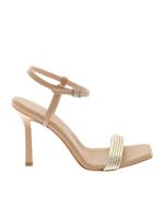 Sandali Tess color nocciola e platino