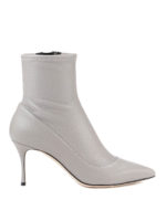 Stivaletti a punta in pelle