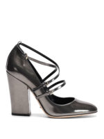 Decollete in pelle specchiata