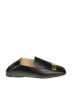 Slipper SR1 in pelle nera