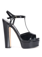 Sandalo in pelle verniciata