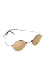 Occhiali da sole tondi senza cornice