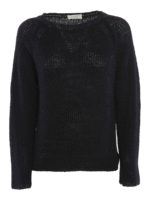 Pull in lino con maniche raglan