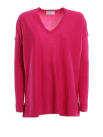 Pull Sofia con scollo a V in cashmere e seta