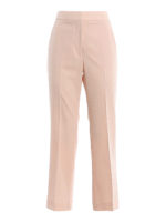 Pantaloni crop in lana