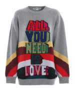 Maglione jacquard All you need is love